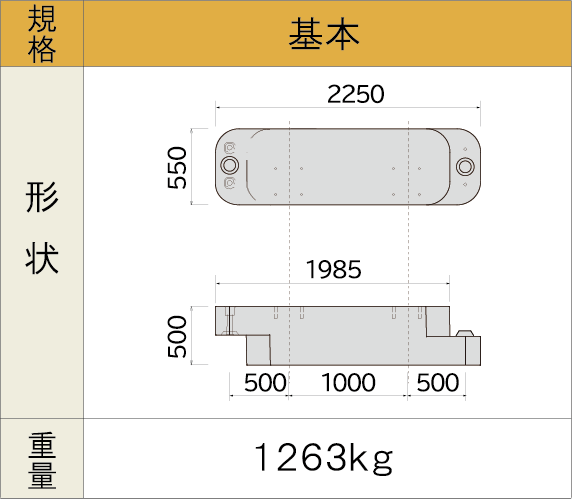 N型（自在R連続基礎）画像