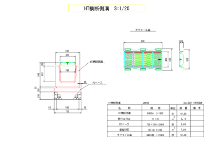 HT横断側溝-400