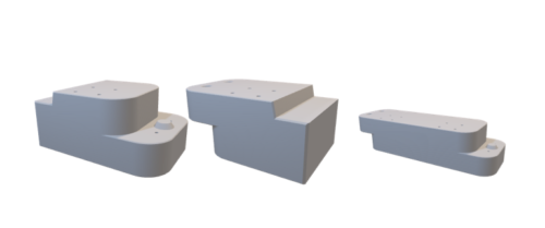 自在R連続基礎 H型 3D単体図