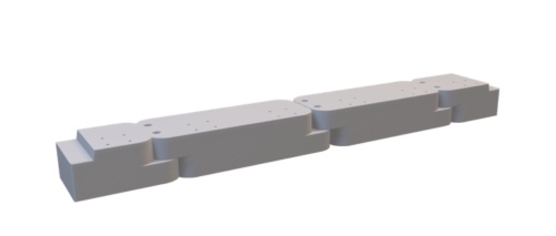 自在R連続基礎 H型 3D連結図