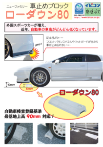 ローダウン８０（車止めブロック） カタログ